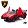 Red Kids Official 2 Seat Lamborghini 24v 4WD Remote, EVA & Tyres