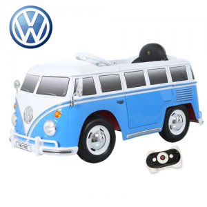 Kids Volkswagen Blue Retro Ride On 12v VW Camper Van - £269.95 : Kids ...