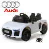 Compact Kids White Official Audi R8 12v Electric Car