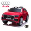 12V Official Red Audi Q8 Kids Electric Ride On SUV with remote